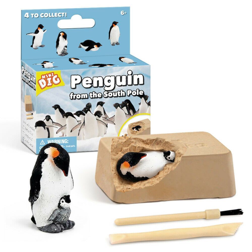 Child Mini Dig Penguin Model Toy for Ages of 6 and Plus