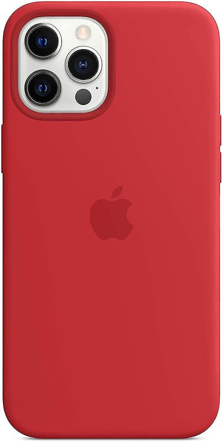 For iPhone 12 Pro Max - Silicone Case with Soft-Touch Finish and Microfiber Lining, Compatible with MagSafe