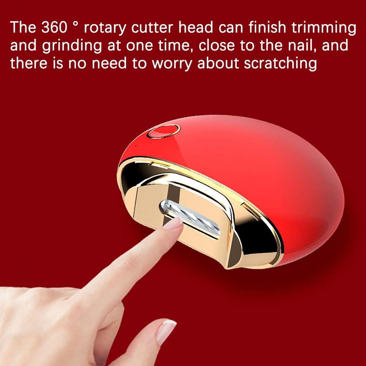 Electric Nail Clipper Low Noise Automatic Manicure Tool For Baby Kids Seniors