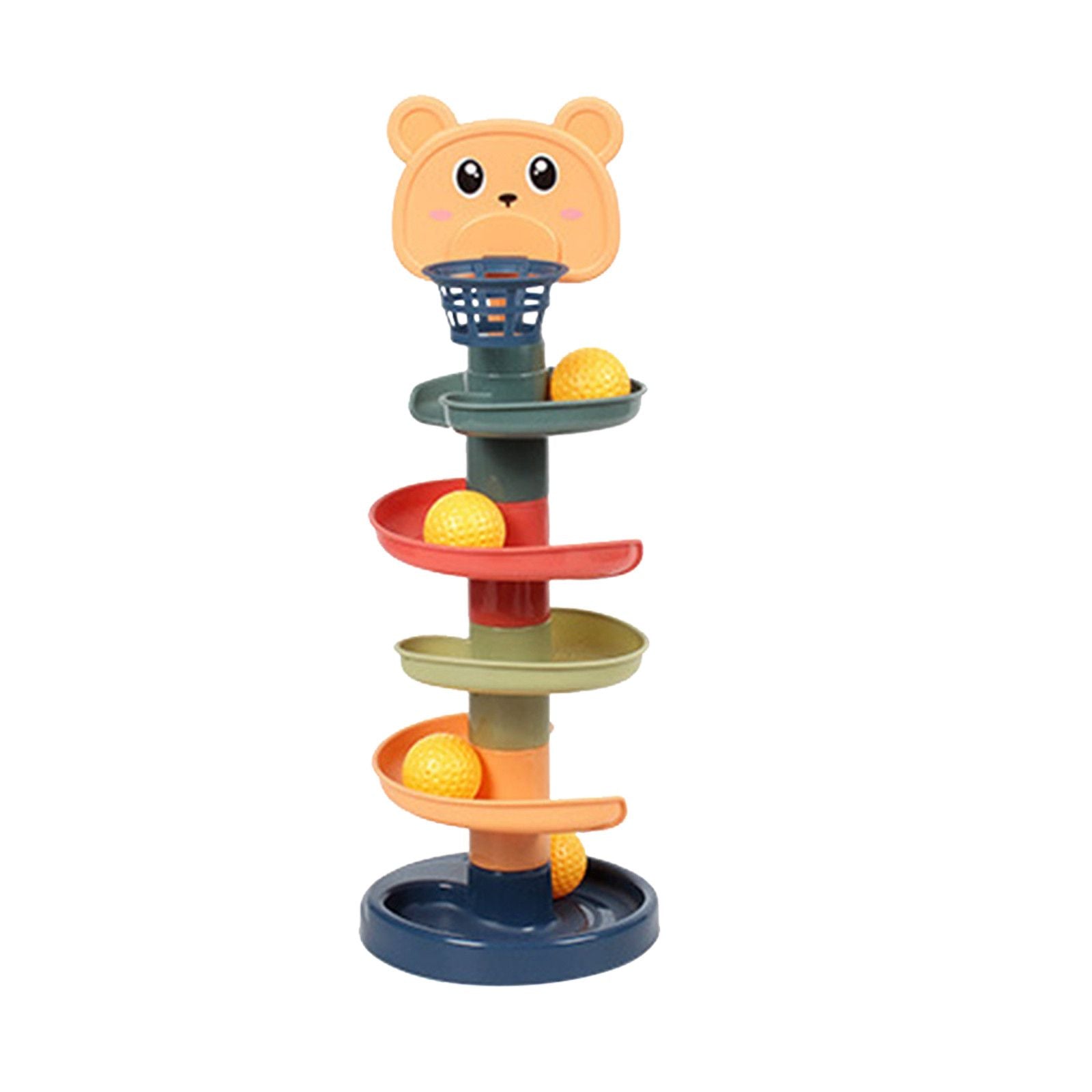 Rolling Ball Ramp Toy Spinning Tower Ball Activity Toy Educational Game Baby Toddler Gifts