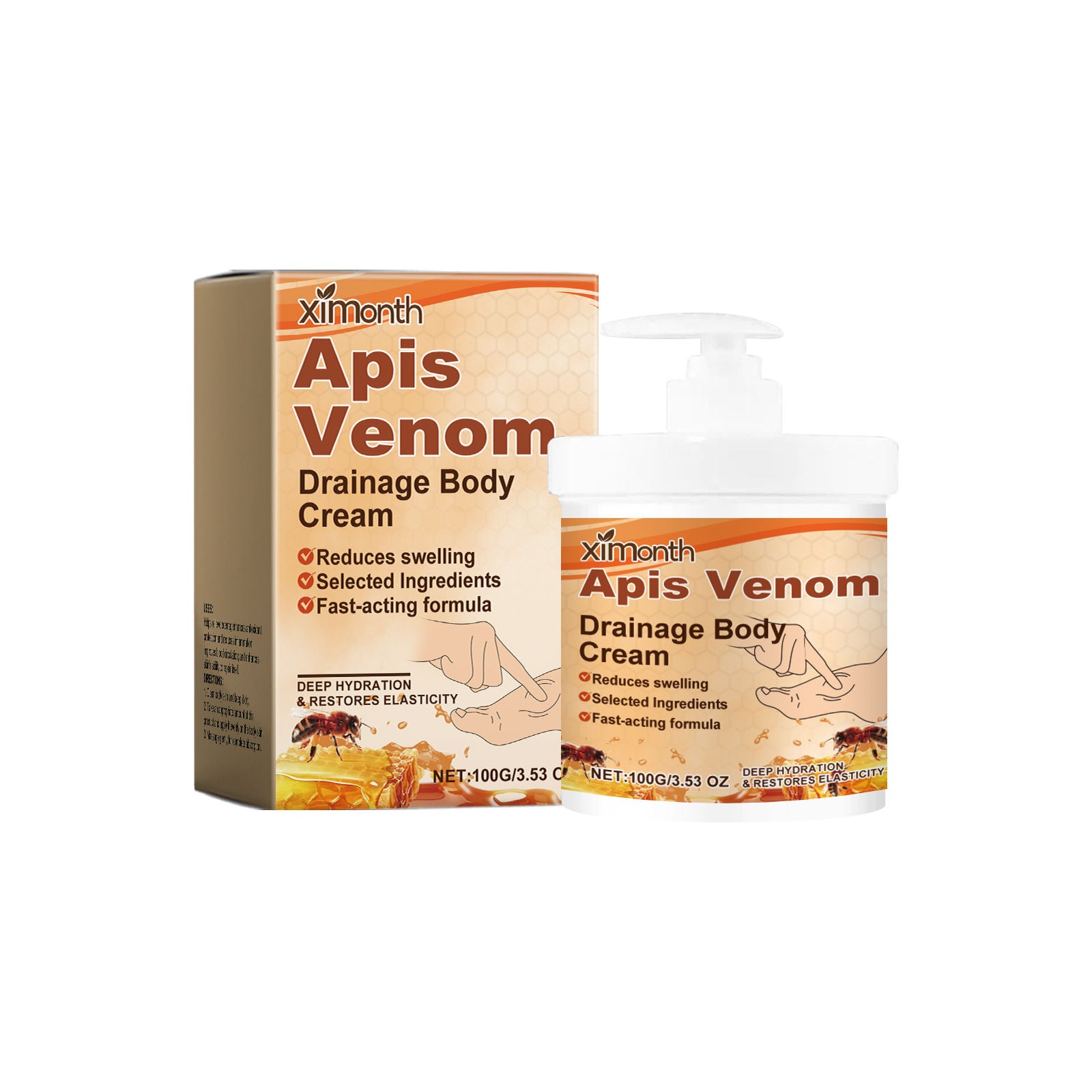 Bee Venom Body Cream for Firming, Moisturizing, Anti-Aging, Skin Glow ,100g