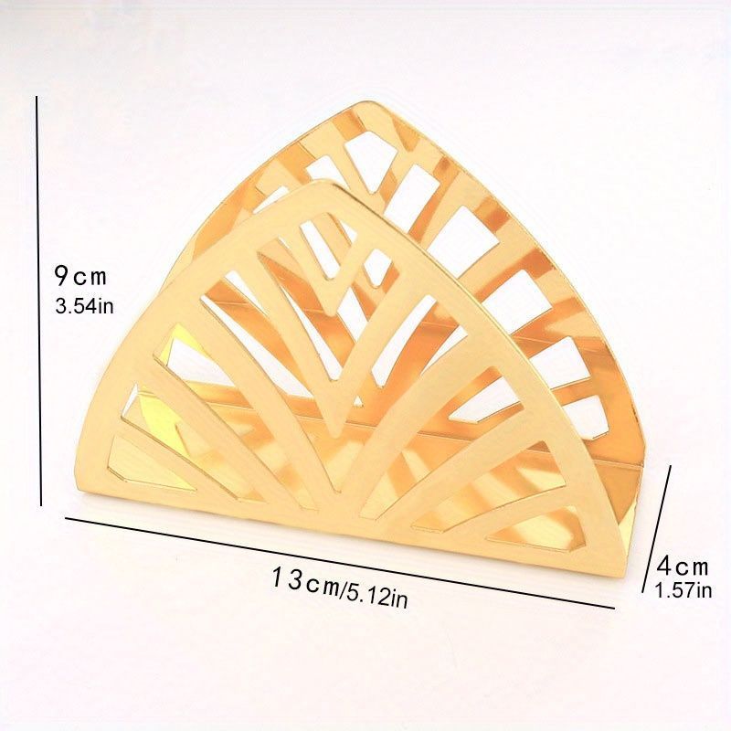 Elegant Napkin Holder Stainless Steel Golden Napkin Dispenser