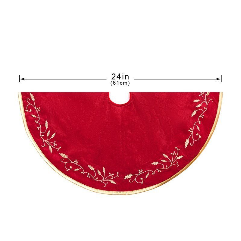Christmas Tree Skirt Xmas Tree Plush Tree Mat for Holiday Home Decoration