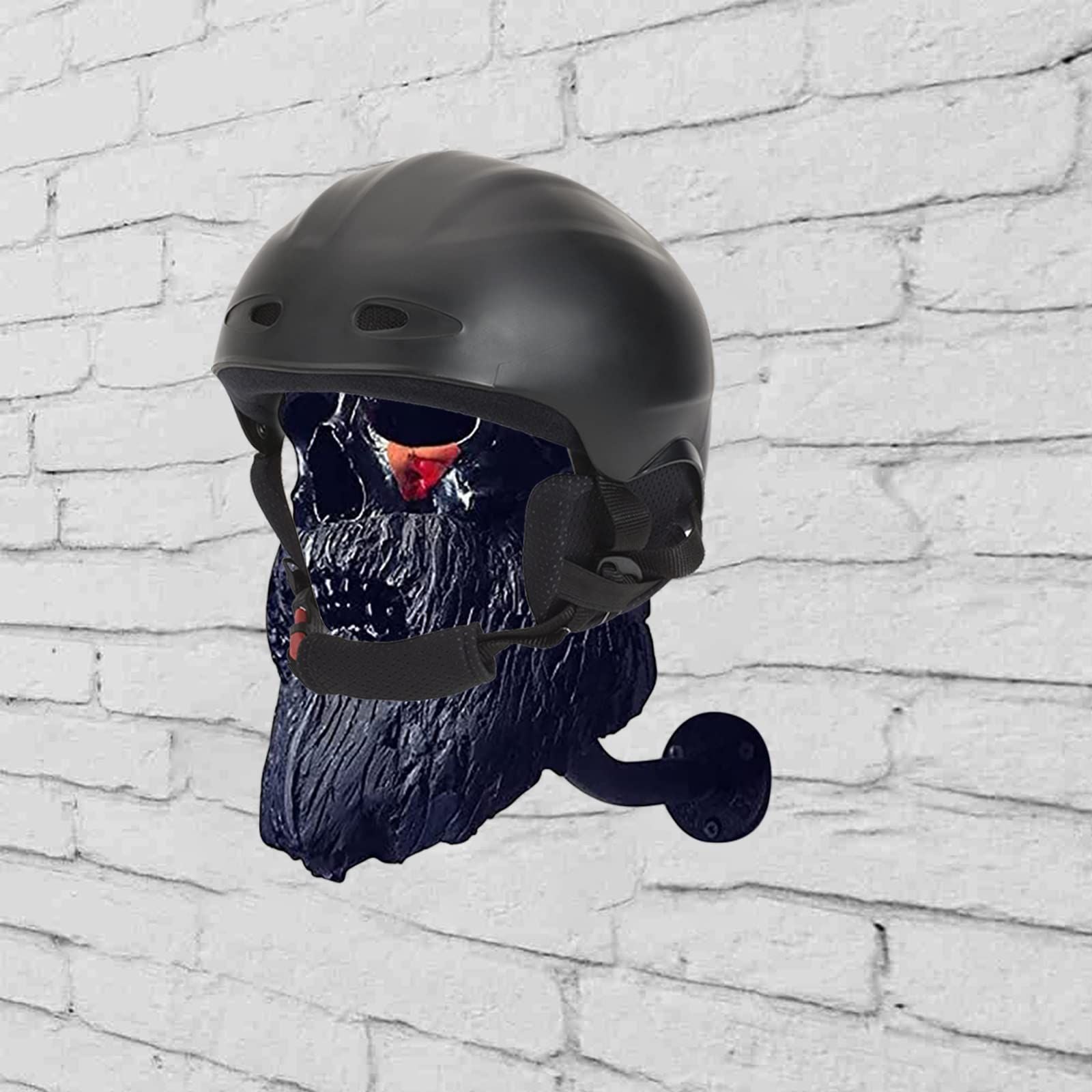 Motorcycle Skull Helmet Holder Skull Shape Helmet Holder Wall Decoration