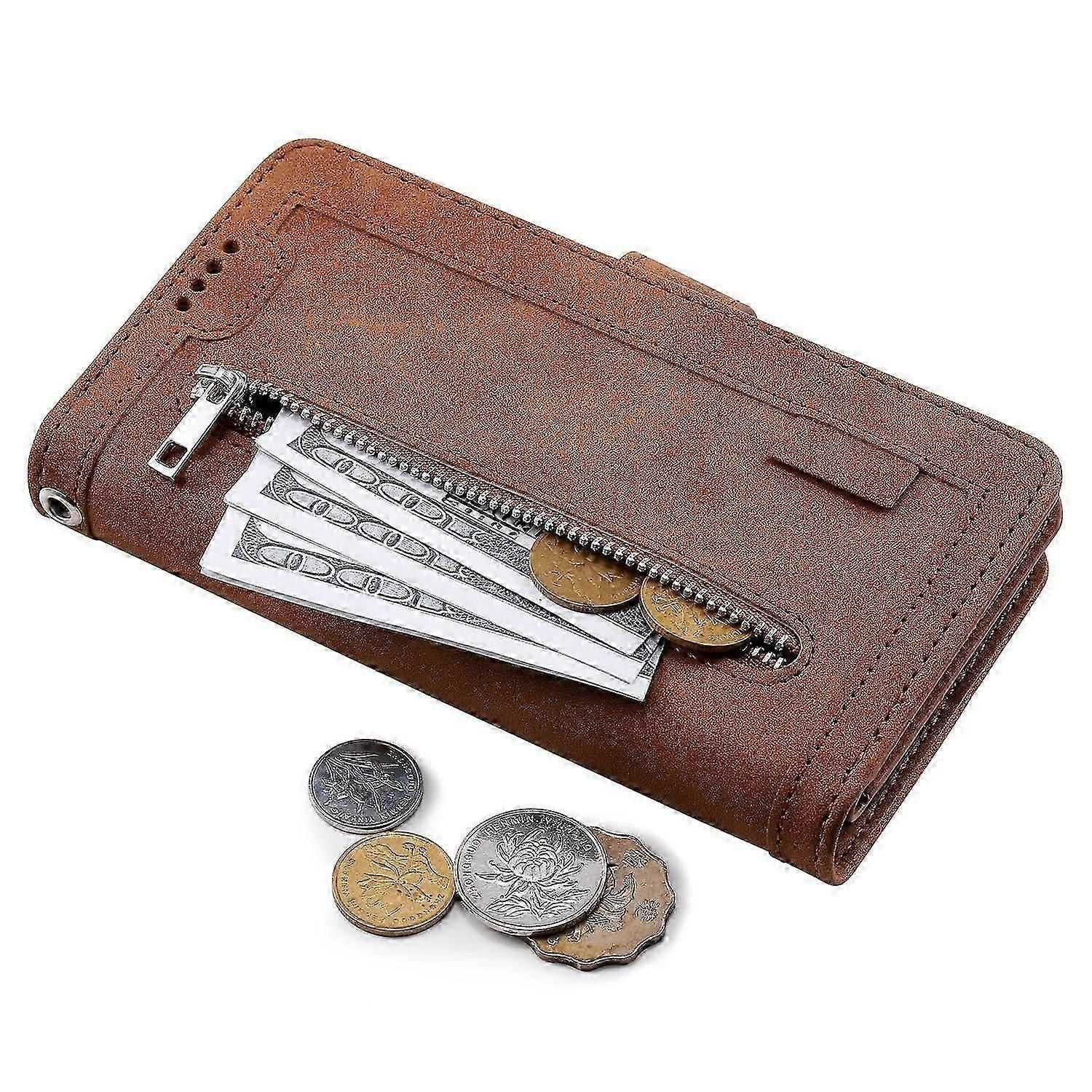 Wallet Case Compatible with Samsung Galaxy S25 Ultra - PU Leather Cover with 9 Card Slots & Magnetic Closure