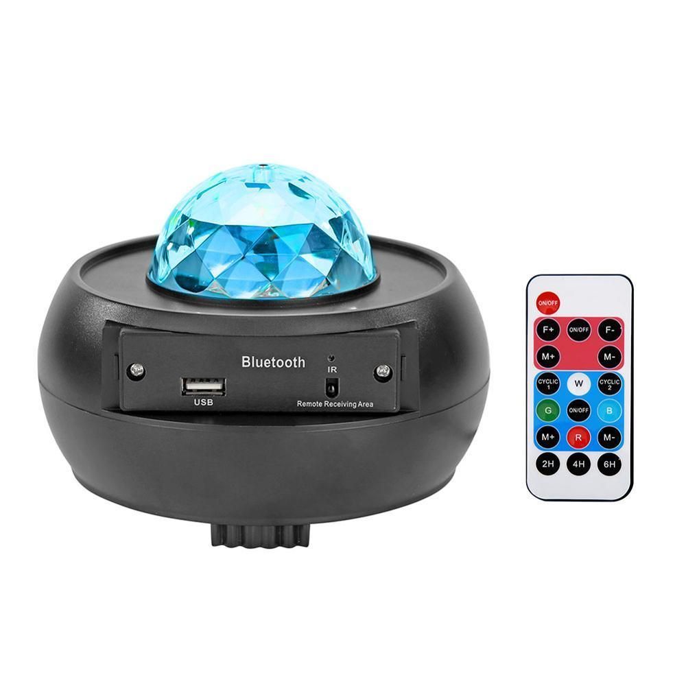 LED Star Light Projector  BT Music Player Galaxy Starry Night  Ocean Wave Lamp
