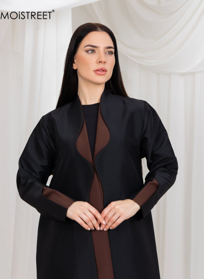 MOiSTREET Bridal Satin  Abaya