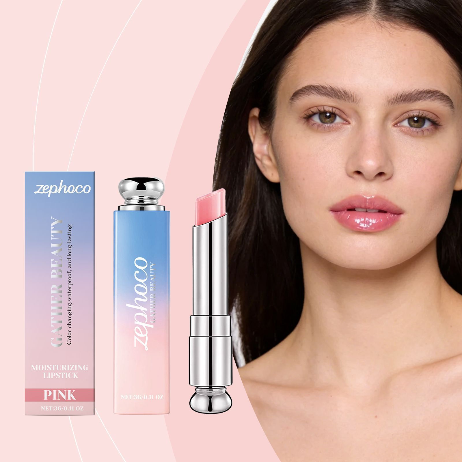 3g Color Changing Lip Balm with Hydrating and Gloss Finish