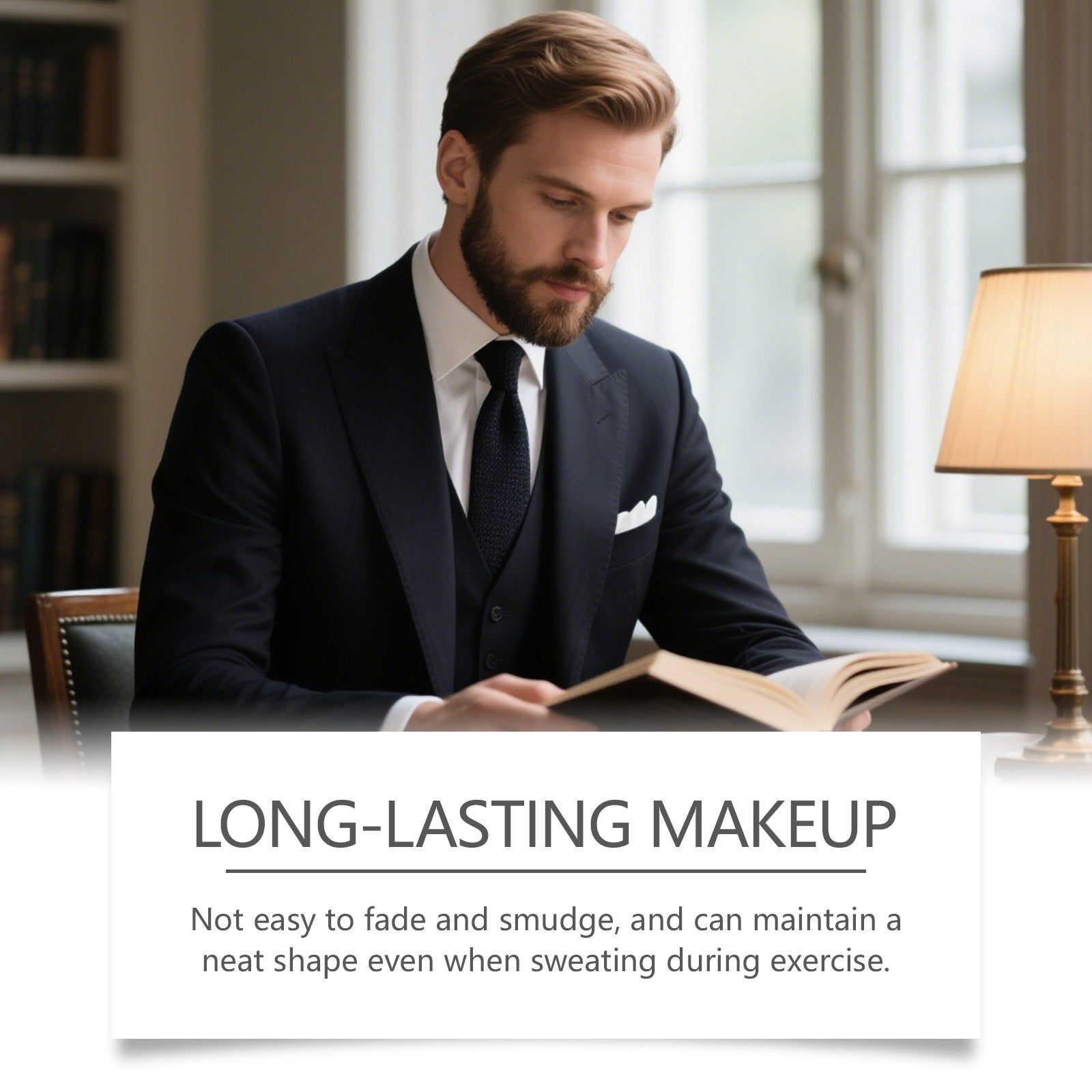 Beard Care Filling Pen, Waterproof, Sweat-Proof, Natural Look, Daily Grooming ,1set