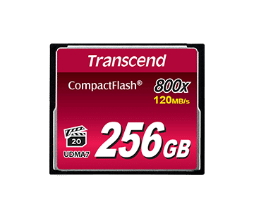 Transcend TS128GCF800, 128GB, CF Card, MLC,R:120MB/s