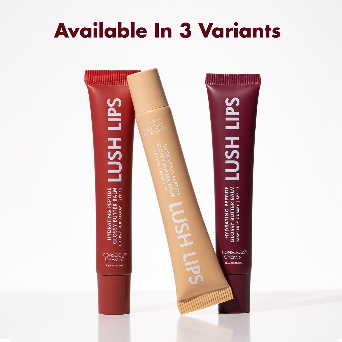 Conscious Chemist Peptide Lip Balm - Lush Lips with SPF15 | 15g