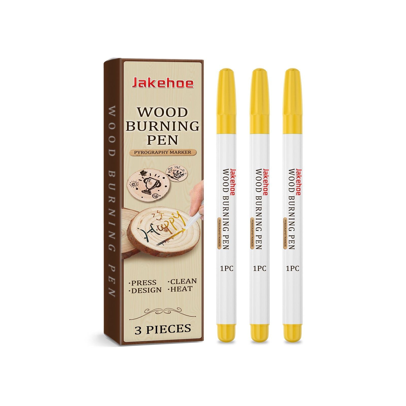 Premium Pyrograph Marker Pen for Woodworking, Art, and DIY Creative Projects ,3 pieces