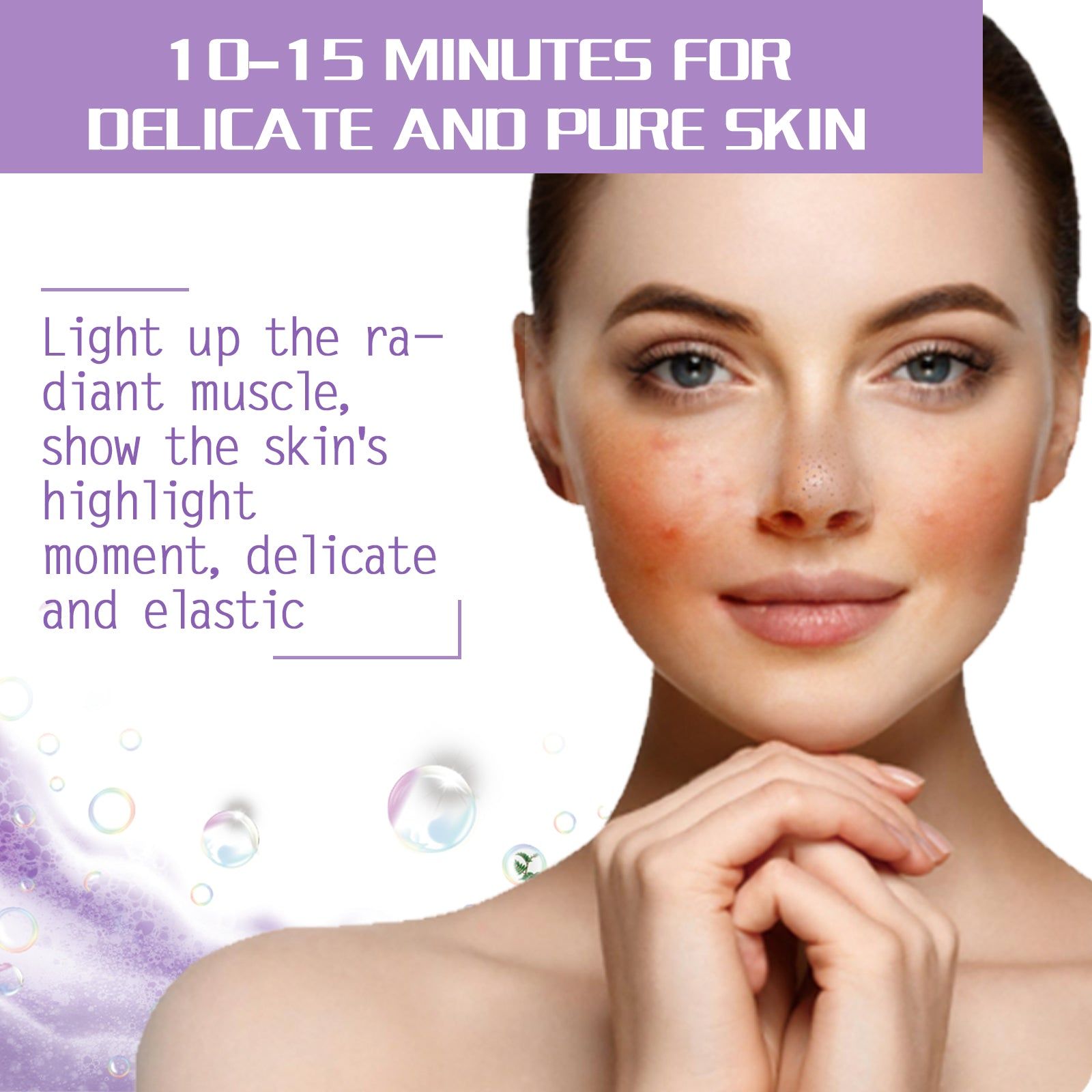Bubble Clay Mask for Blackheads Acne Removal, Deep Clean Pores, Clear Skin ,30ml