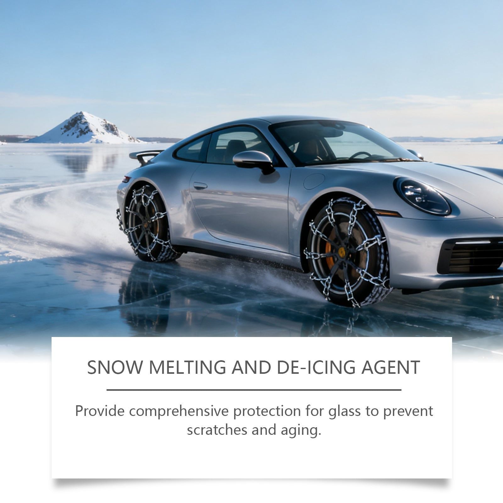 Car Snow Melting and Ice Removal Spray, Fast Frost, Clear View, Winter Safety ,120ml