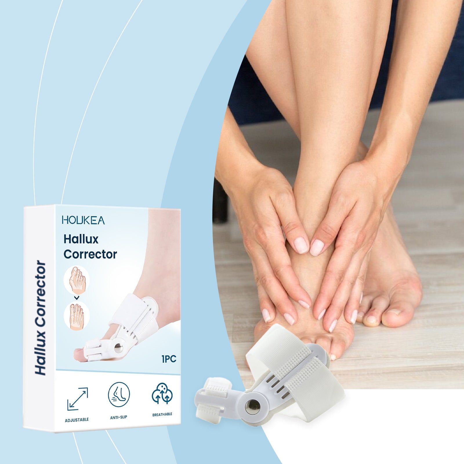 Premium Toe Care Device, Bunion Relief, Foot Care, Comfortable Orthotic, Long-lasting Support ,1pcs