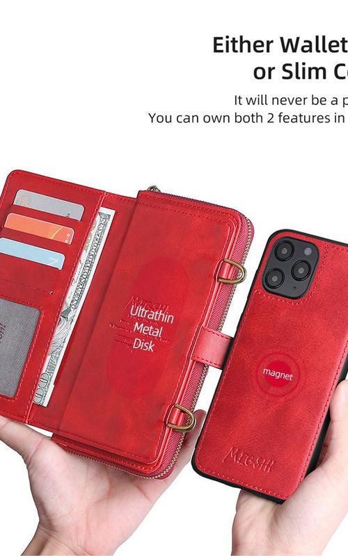PU Leather Wallet Case Multifunction Magnetic Phone Case For iPhone 13 14