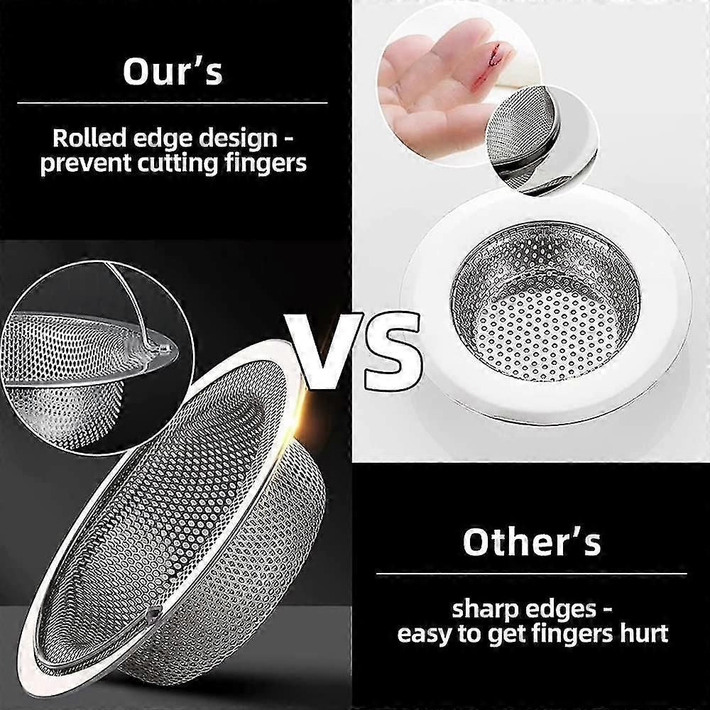 2 Pack Stainless Steel Kitchen Sink Strainers With Lift Up Handle