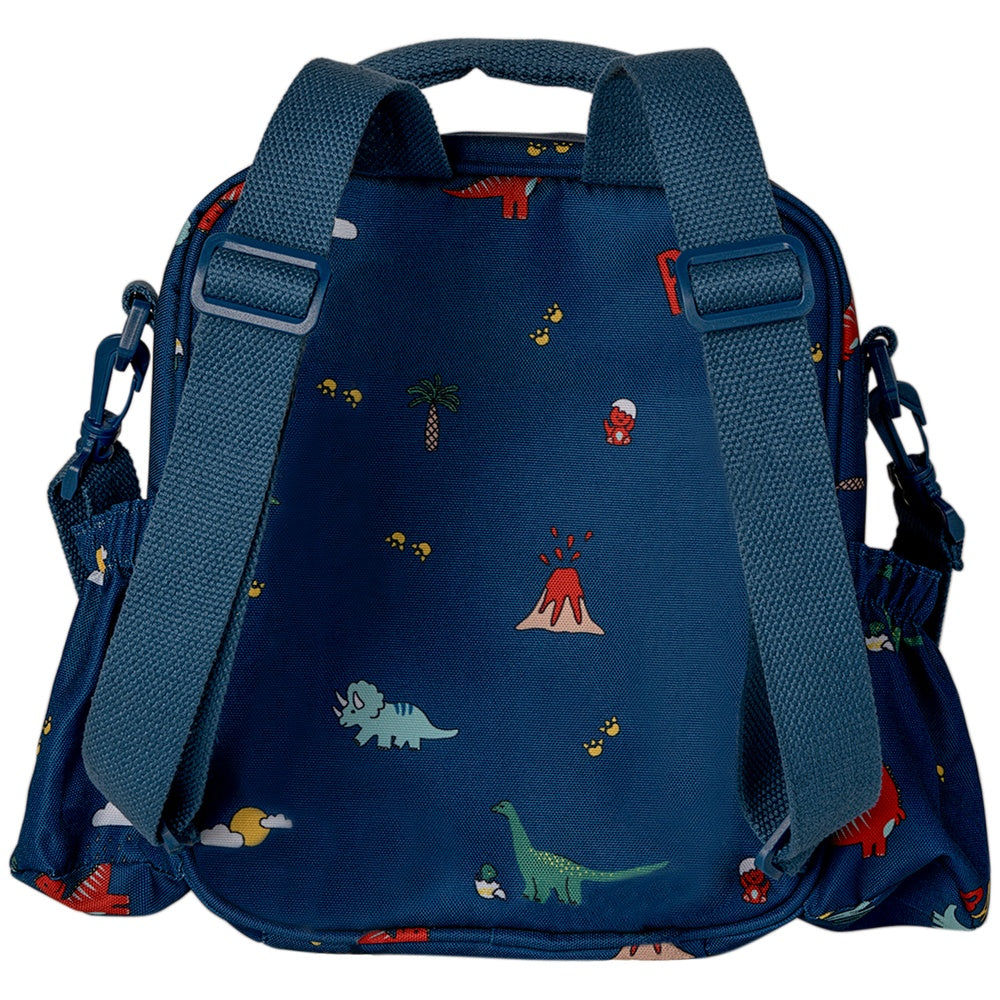 Citron Insulated Lunchbag Backpack - Blue Dino