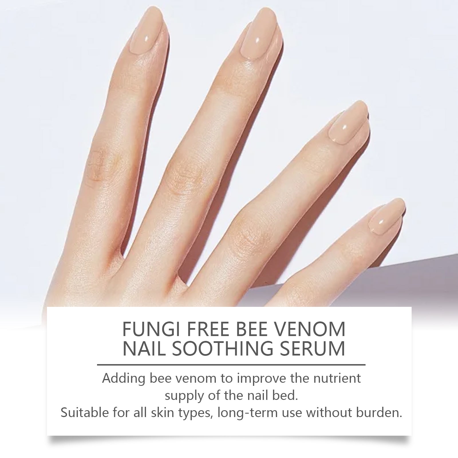 Bee Venom Nail Care Solution for Hands and Feet, Strengthen and Brighten Nails ,15ml