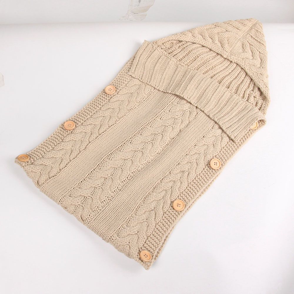 Symphony Wire Newborn Baby Wrap Swaddle Blanket Kids Wool Knit Swaddle Kids Sleeping Bag