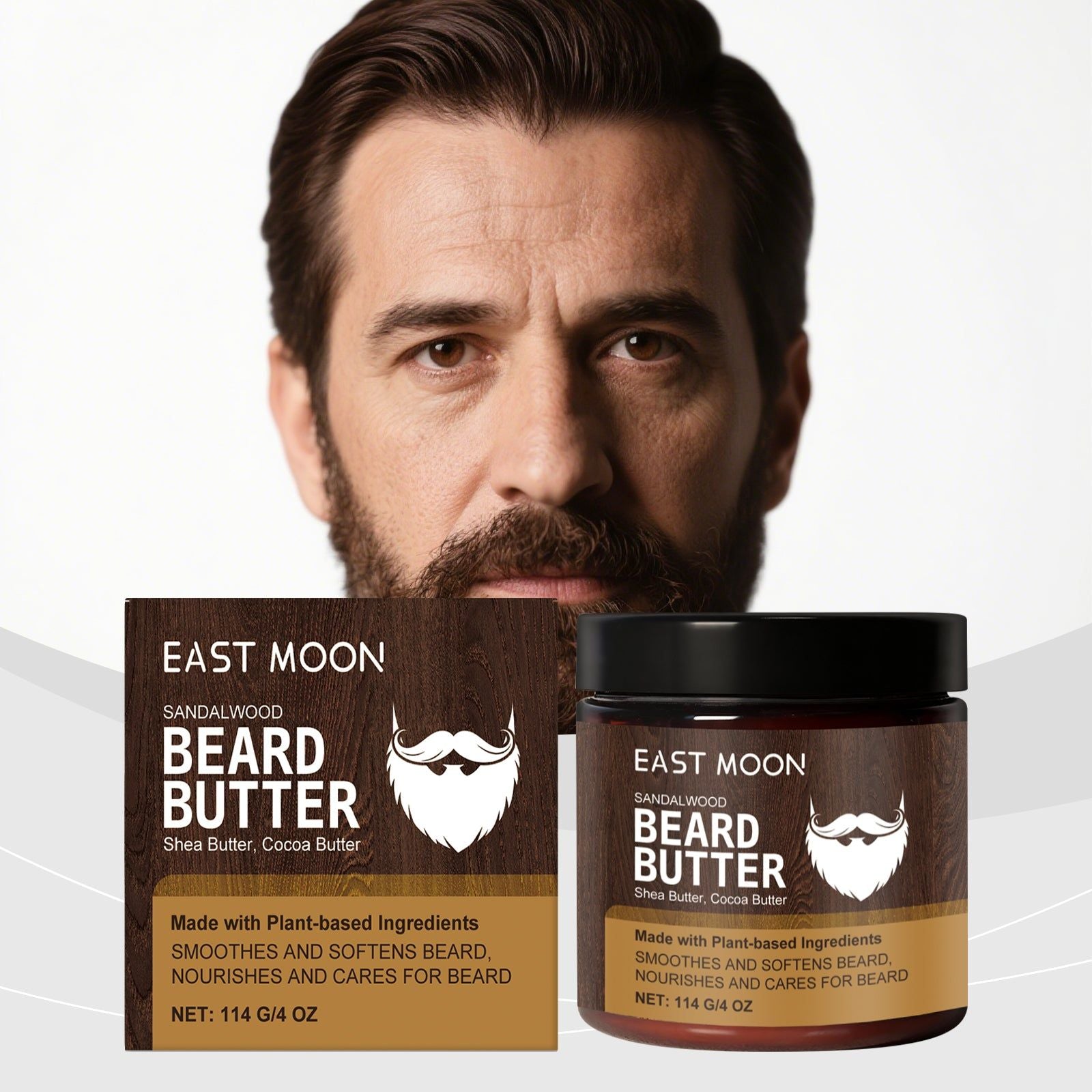 Beard Care Cream, Daily Moisturizer, Soft, Hydrating, Frizz Control ,114g