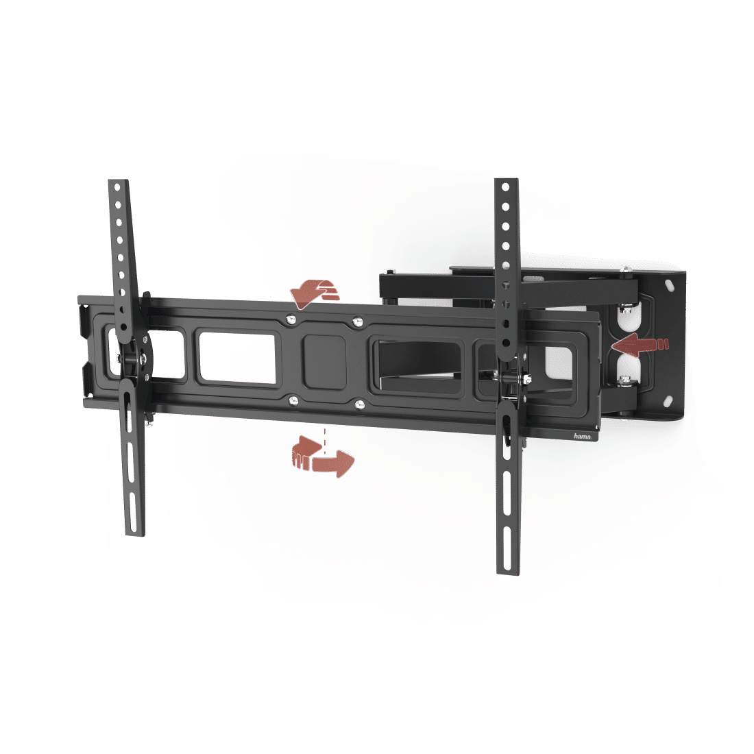 Hama 118126 FULLMOTION TV Wall Bracket, 213 cm (84"), scissor arms, black