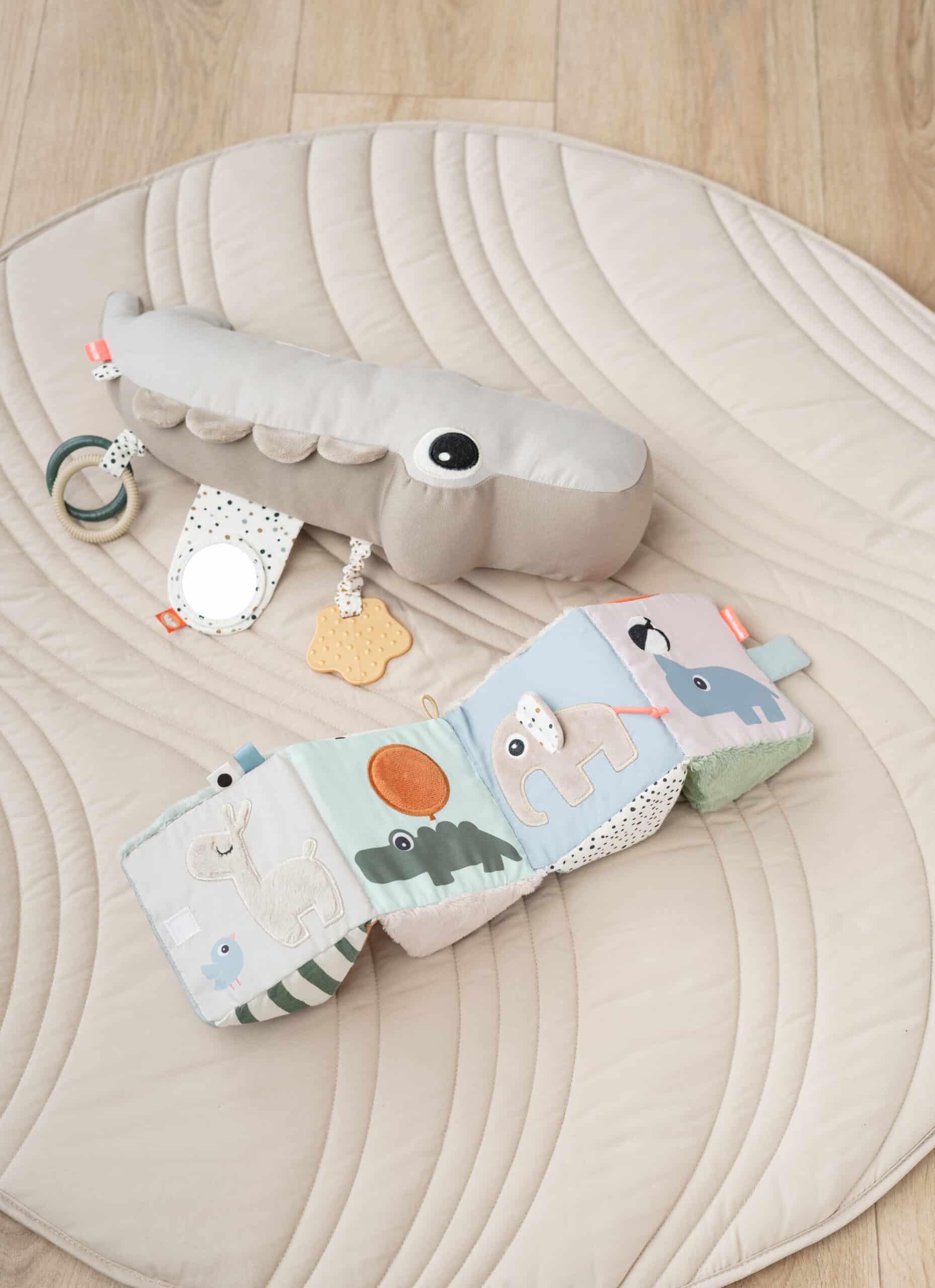 Done By Deer Tummy Time Activity Toy Croco Sand