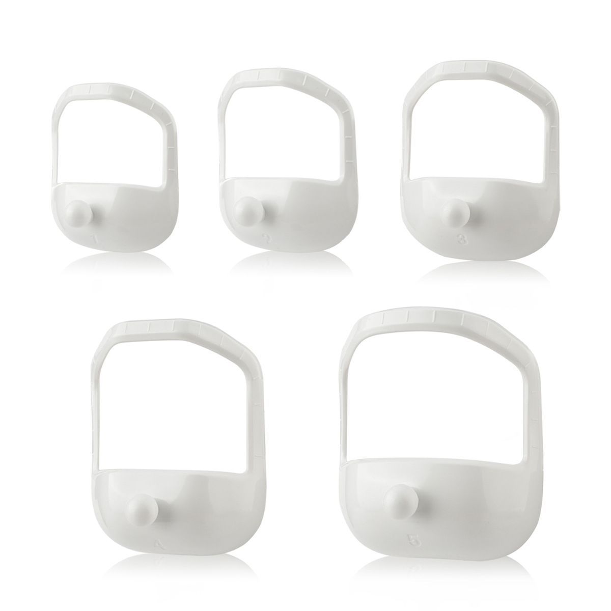 5pcs Beard Shaper Goatee Mustache Grooming Tool Men Beard Styling Template