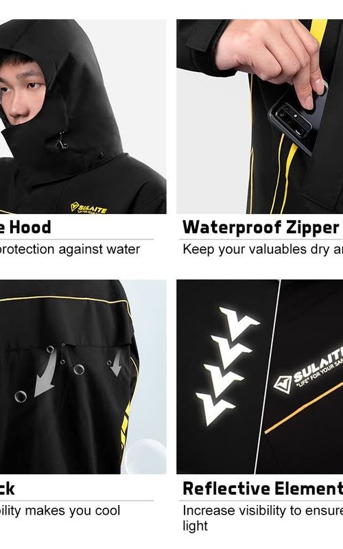 Men Motorcycle Rain Suit Women Cycling Rain Coat Waterproof Jacket Pants