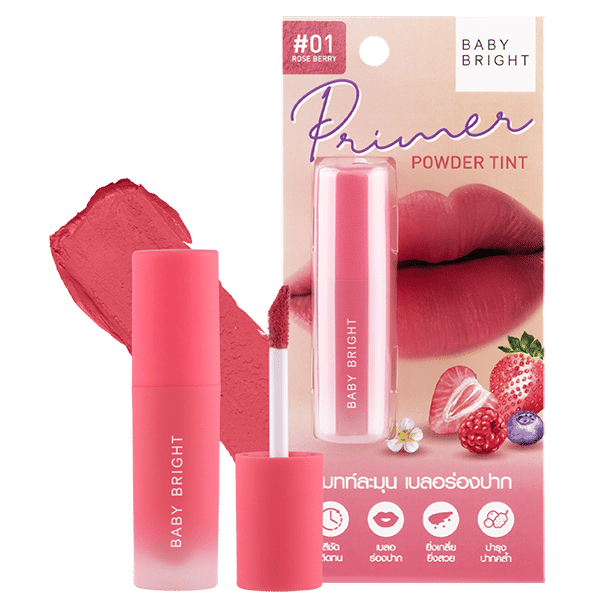 PRIMER POWDER TINT 2.4G BABY BRIGHT (M) #01 ROSE BERRY