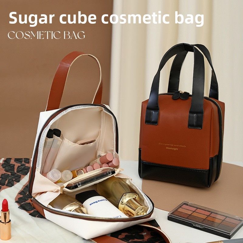 Large PU Leather Travel Makeup Bag