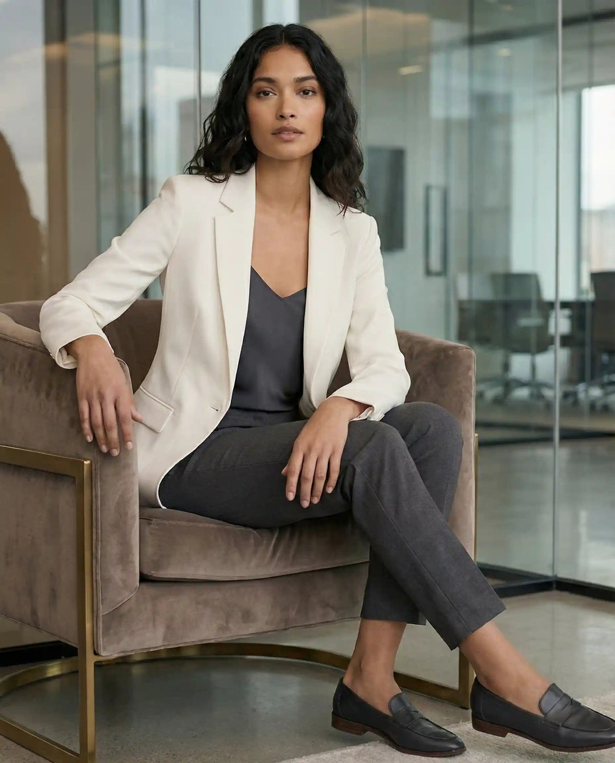 Ellen Tracy Grey Pants