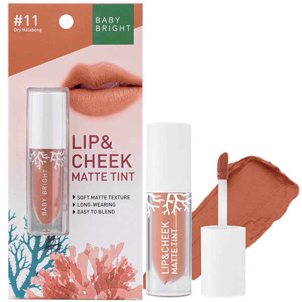 LIP & CHEEK MATTE TINT 2.4G BABY BRIGHT (M) #11 DRY HALABONG