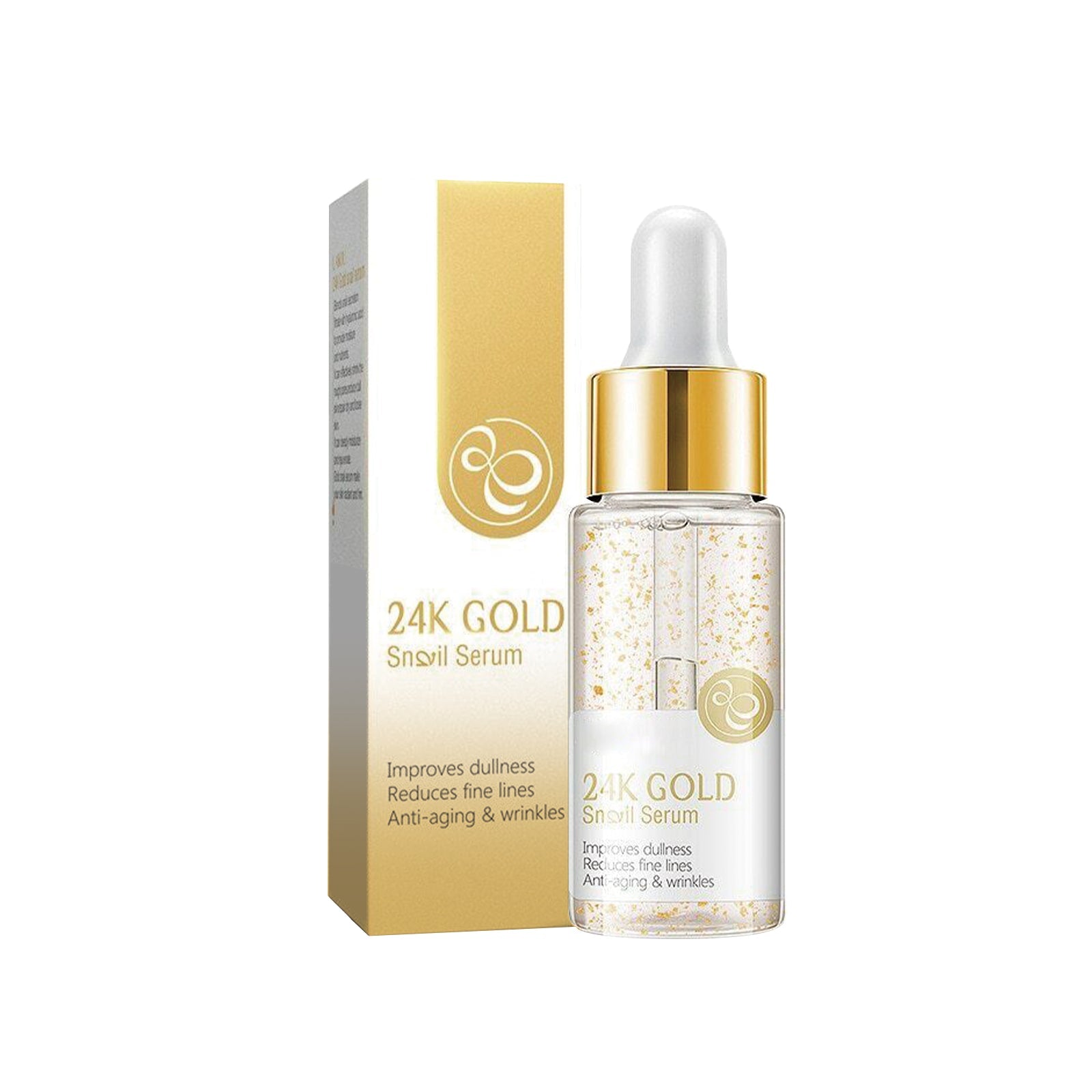 24K Gold Anti-Aging Oil, Deep Curing, Fade Wrinkles, Facial Firming, Brightening ,30ml