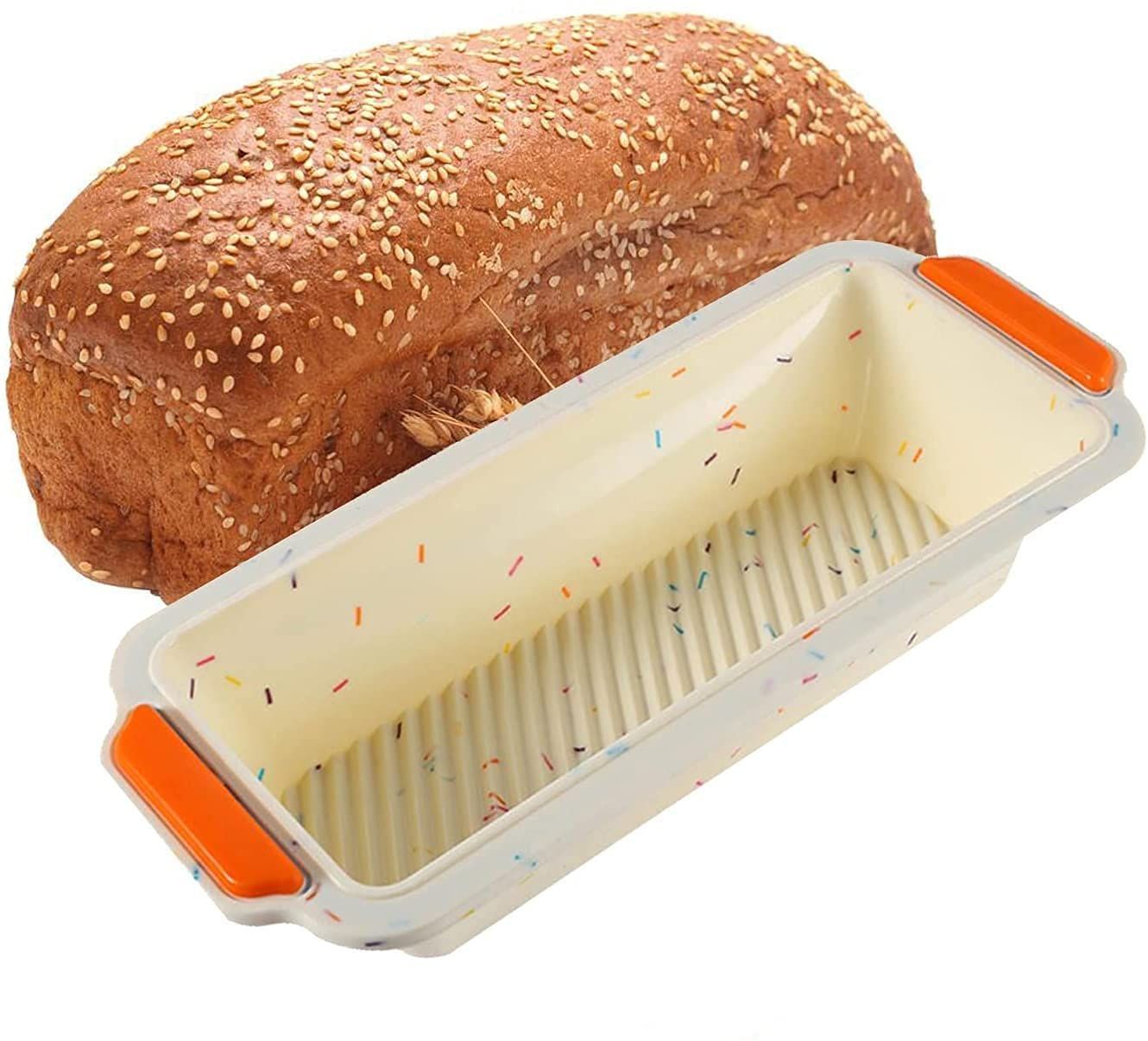 Bread Mold Non Stick Silicone Toast Pan Baking Tray Loaf Bakeware Square Bread Cake Box