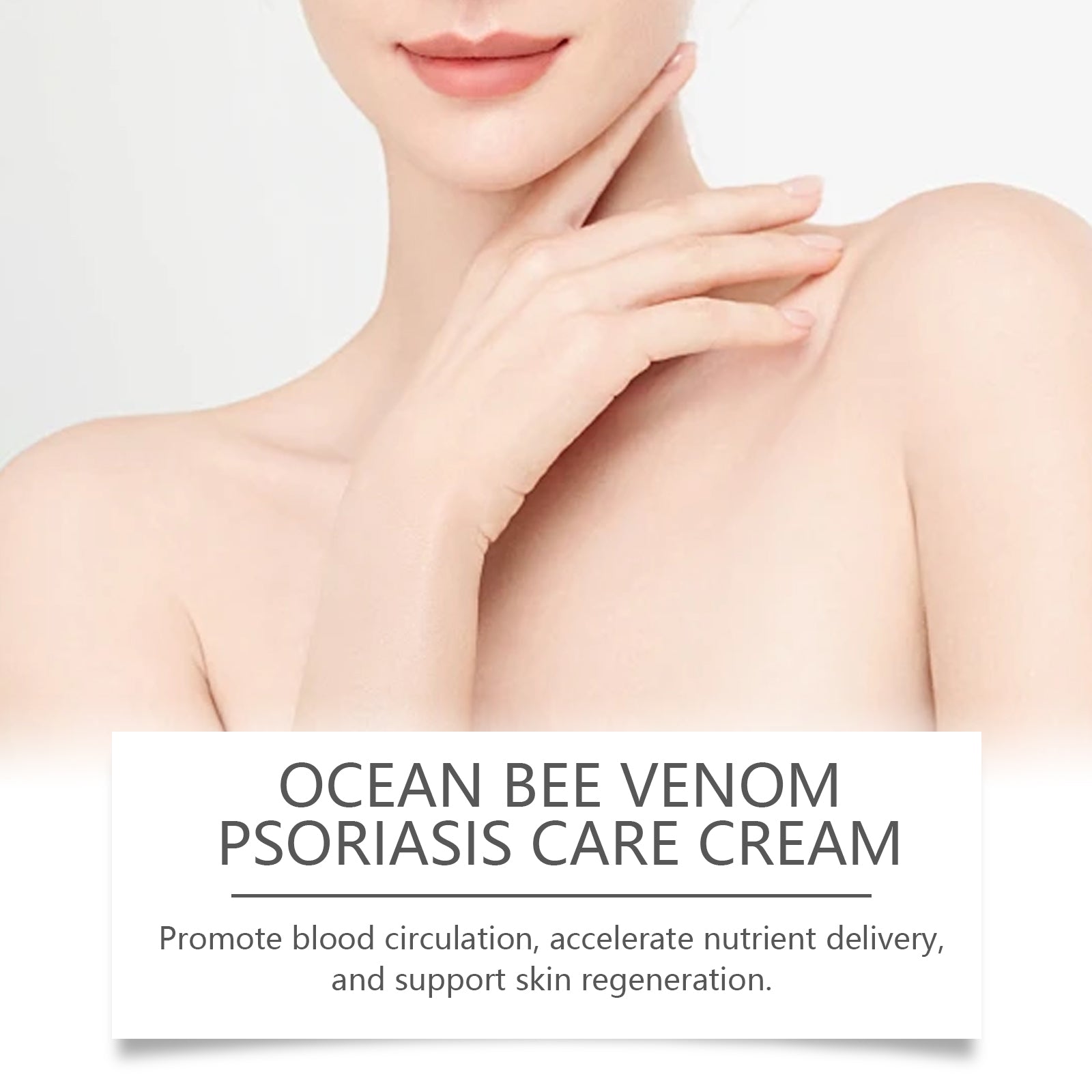 Bee Venom Skin Care Cream for Red Itchy Skin, Moisturizing, Anti-Itchy, Psoriasis Relief ,120g