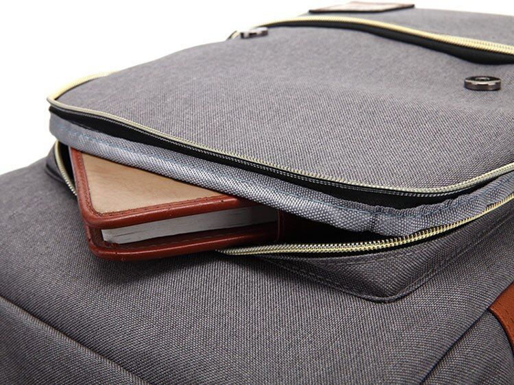 School Backpack Large Capacity Laptop Backpack Canvas Travel Storage Bag Work Knapsack