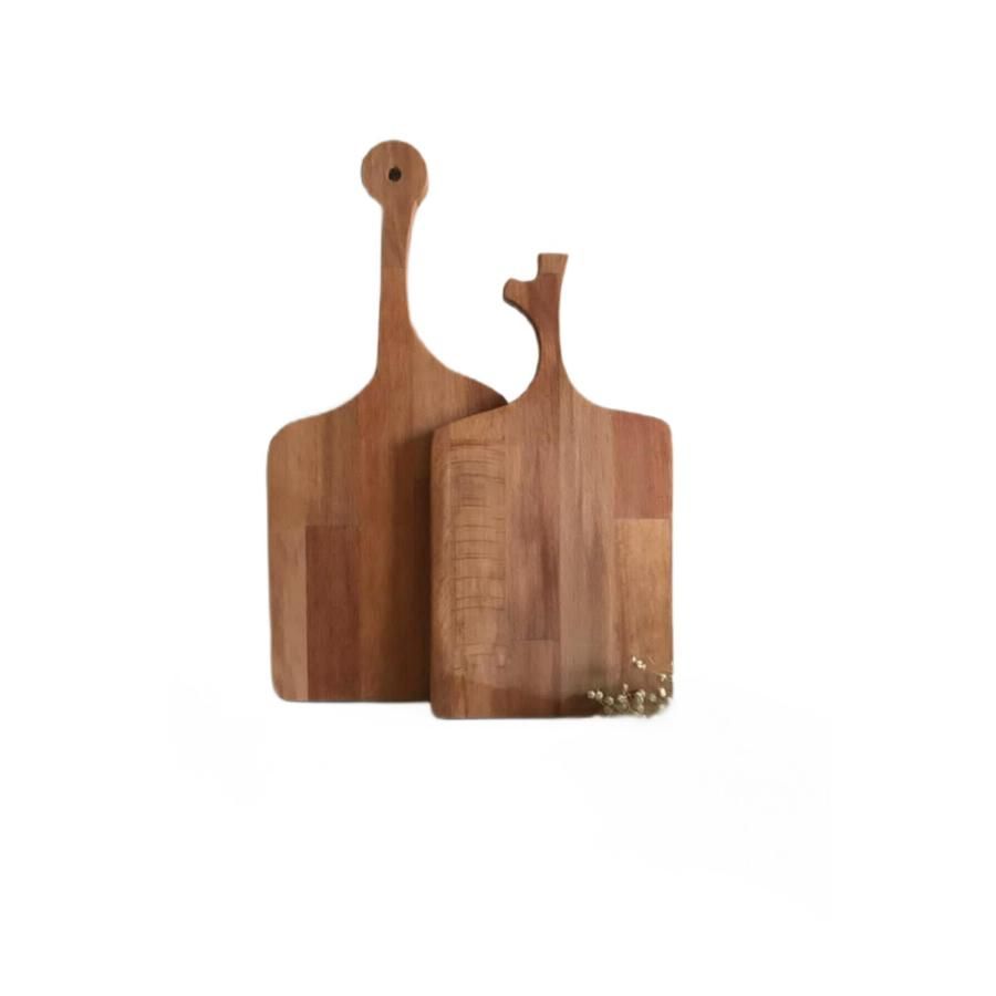 Natural Wood 2-piece Cutting Board 28*18 cm