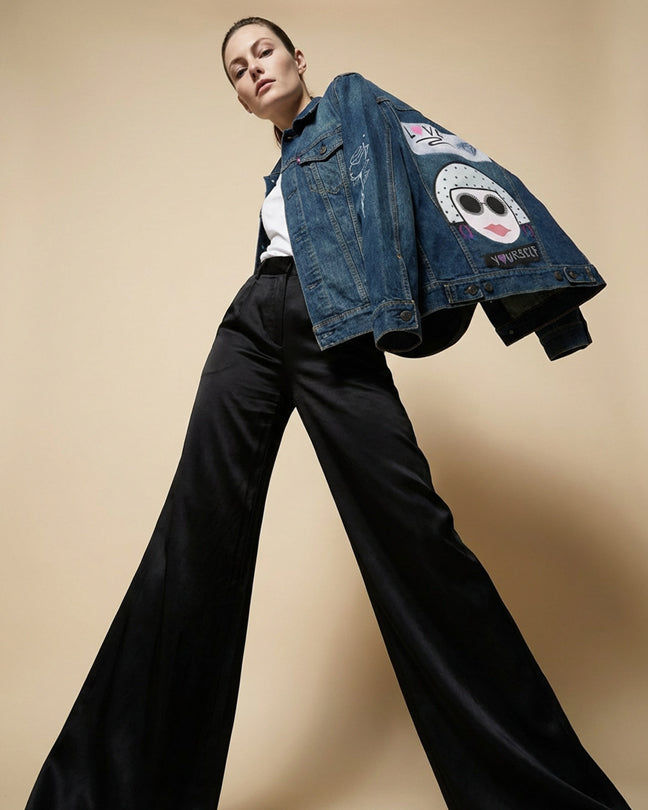 By Carmenzo love yourself denim jeans jacket