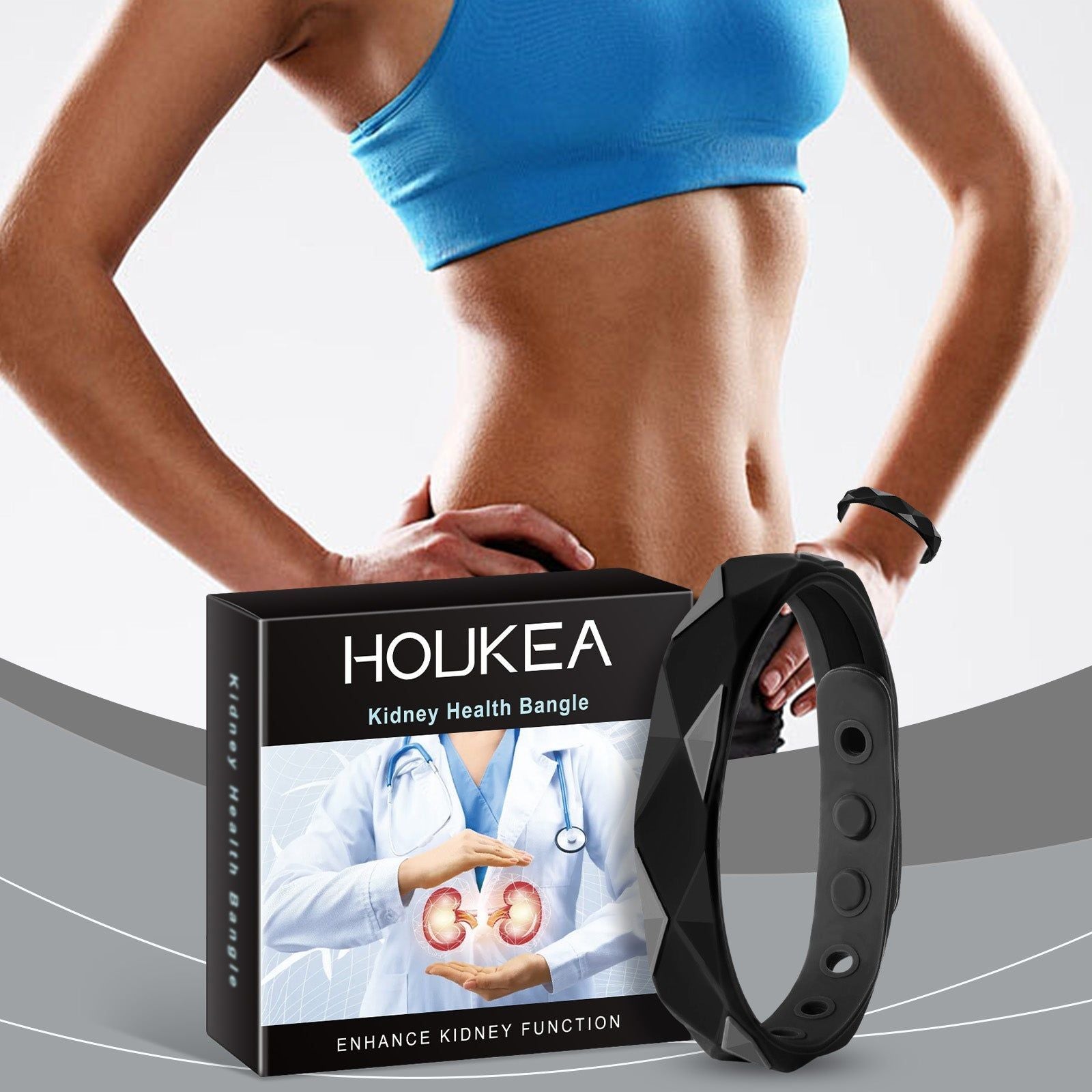 Body Care Bracelet, Stress Relief, Kidney Support, Portable, Daily Wear ,1pcs