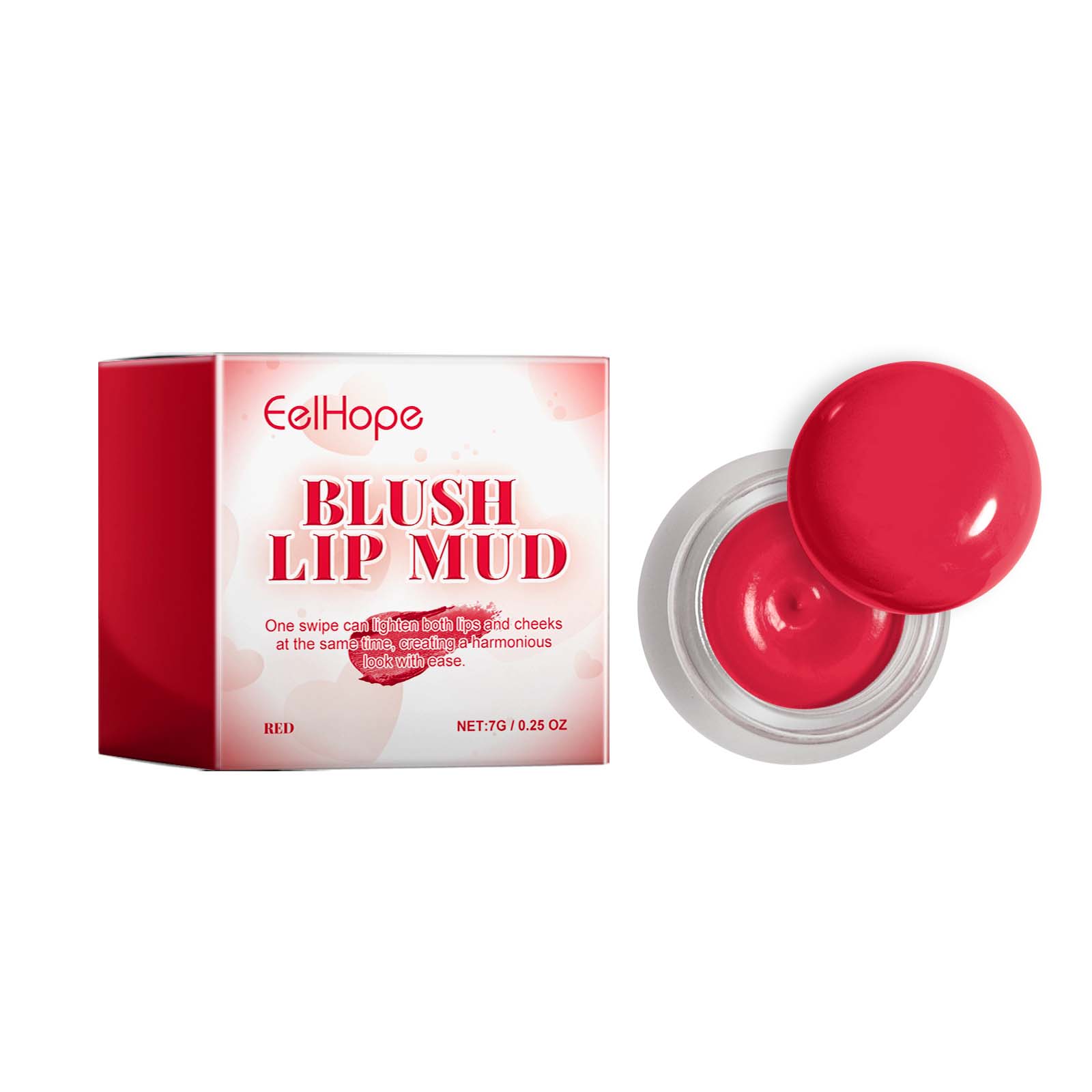 Blush Lip Gloss Cream, Multi-Functional, Hydrating, Trendy Makeup, Glow ,7g