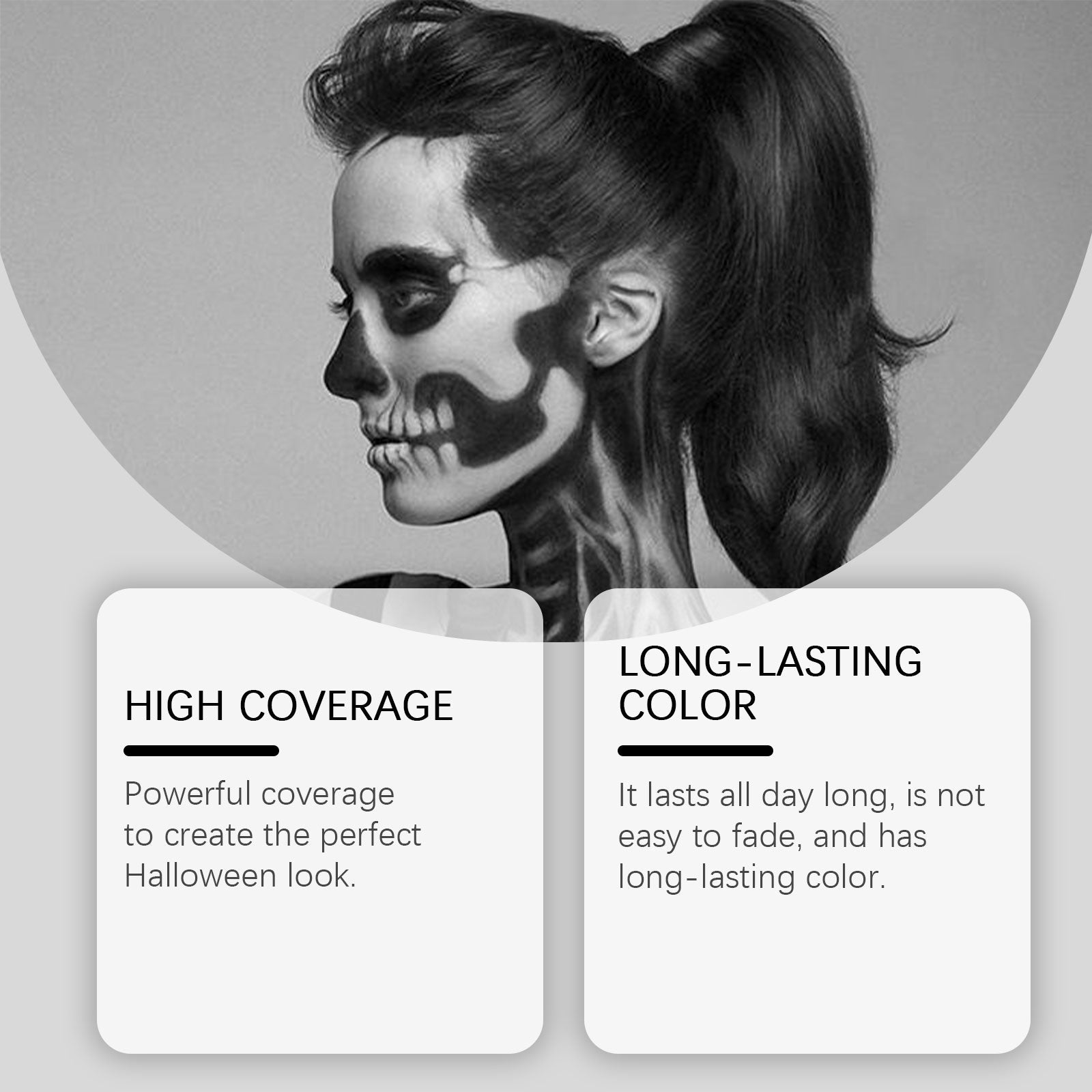 Body Painting Stick Set, Halloween Makeup, Clown Face, Long-lasting, Easy to Use ,1set