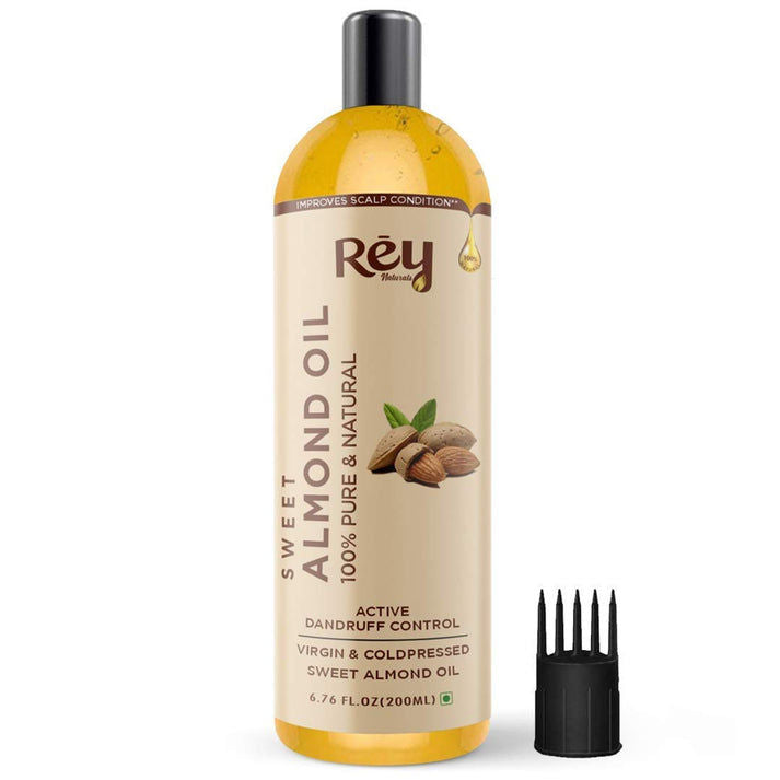 Rey Naturals Almond Hair Oil (Badam oil) 200 ml