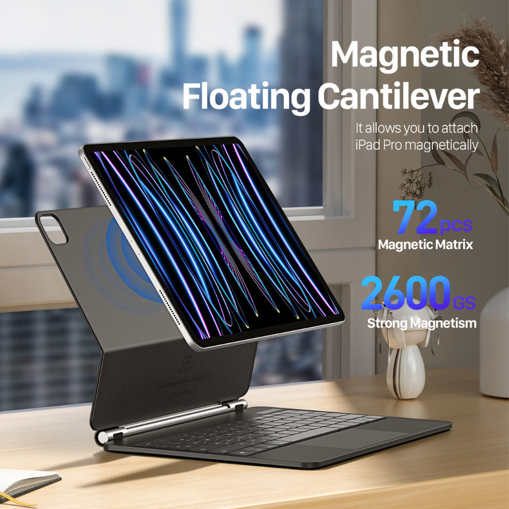 Infinyty MK-02 Series Cipher-II Keyboard for iPad 13-inch English/Arabic Keyboard, Black