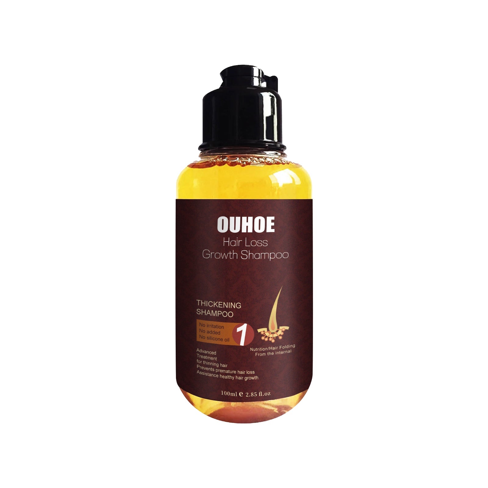 Close Hair Shampoo for Stronger, Brighter, Thicker Hair, Natural Nourishing ,100ml