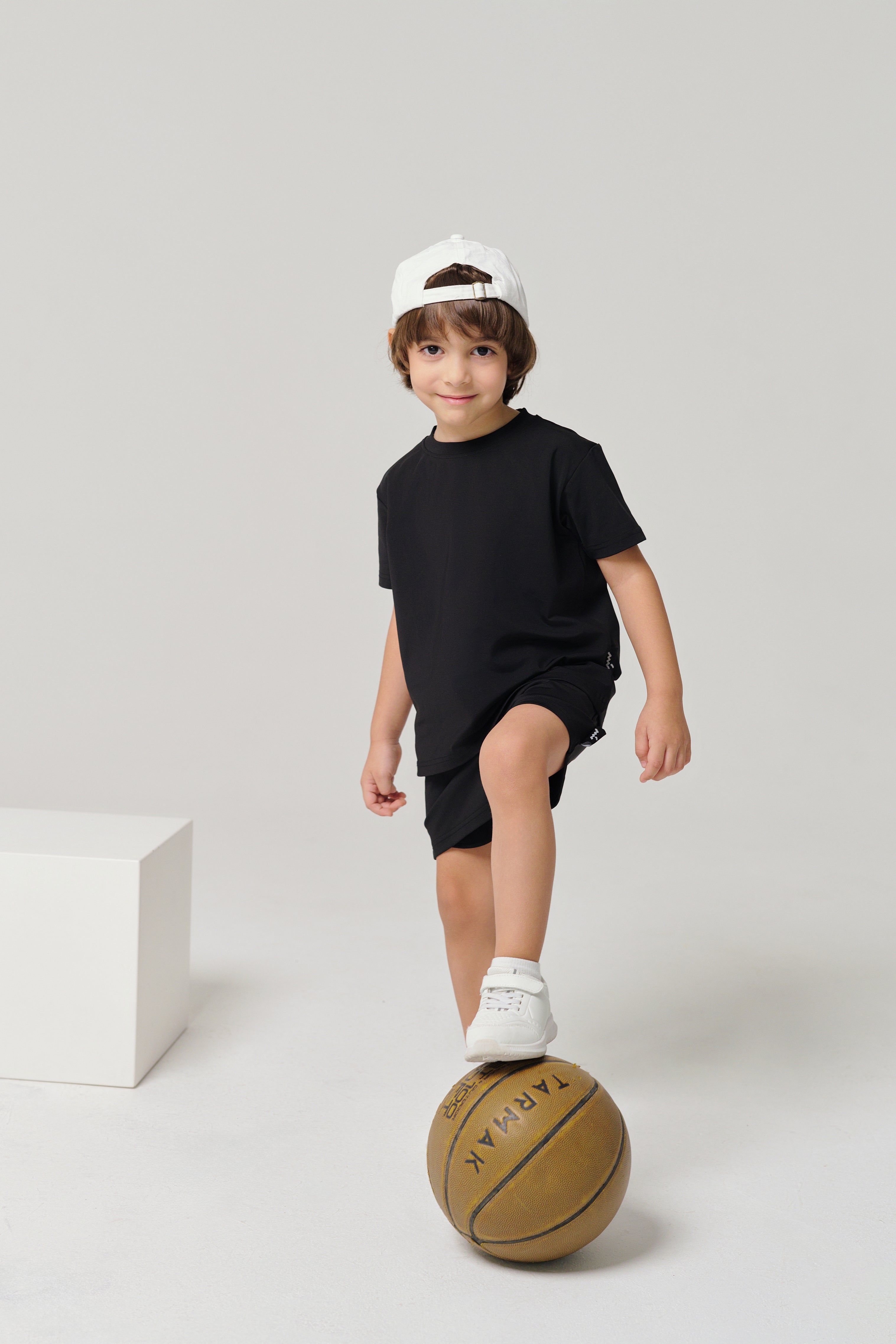 تي شيرت MULU Classic للأطفال (للجنسين) - أسود