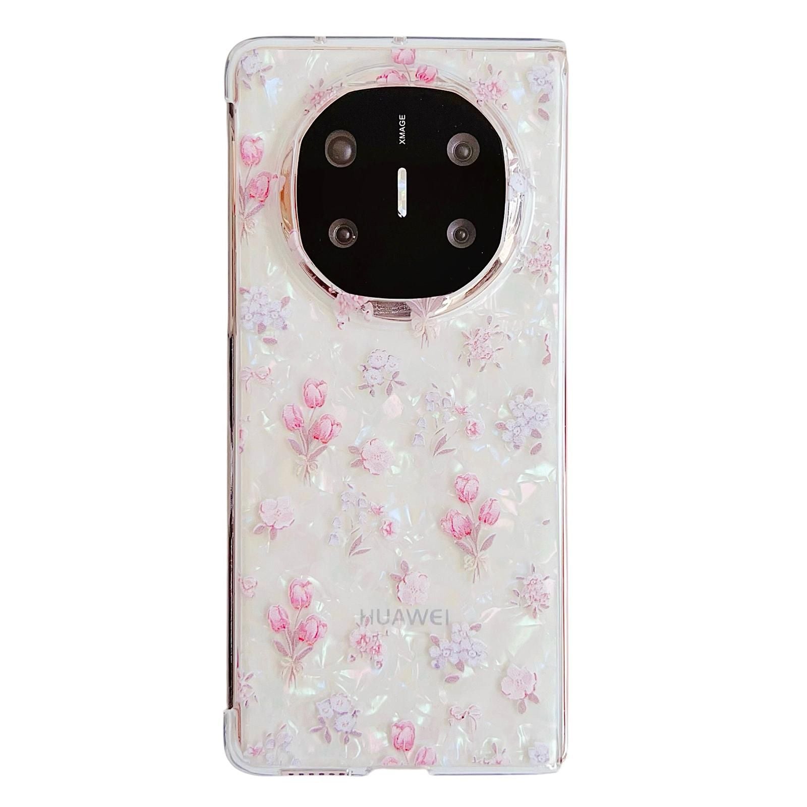 Flower Pattern PC Case For Huawei Mate X6