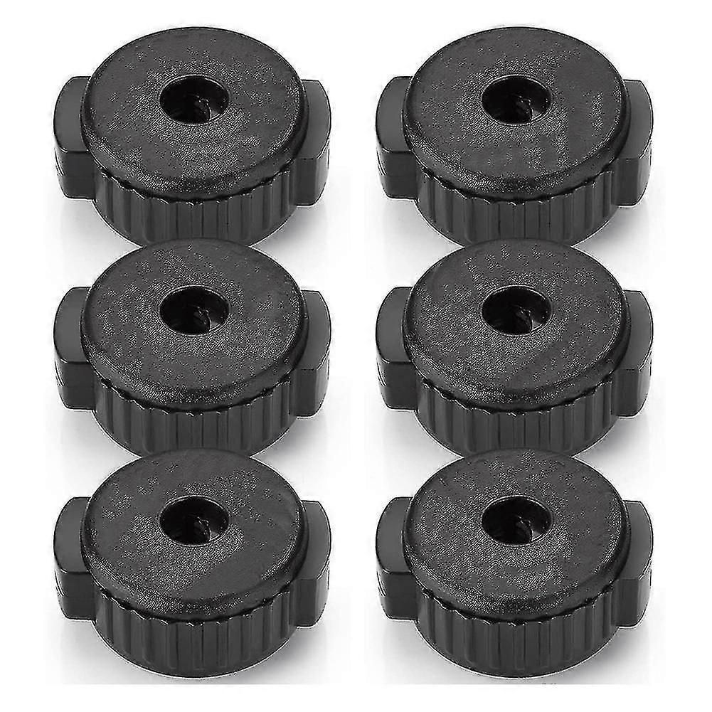 6 Pcs Plastic Cymbal Nuts,quick-set Cymbal Nut For Percussion Drum Kit,percussion Replacement Parts