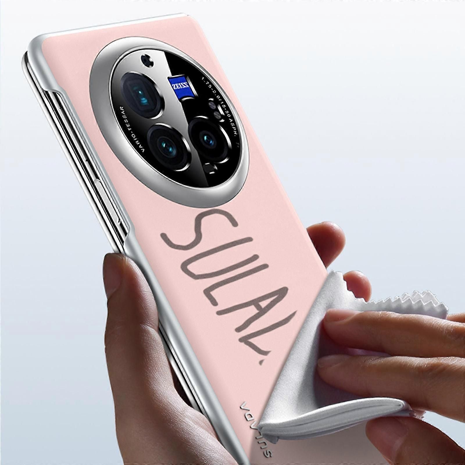 For Vivo X Fold3 Pro Magnetic Case Leather+pc Folding Phone Cover With Spring Hinge zxin