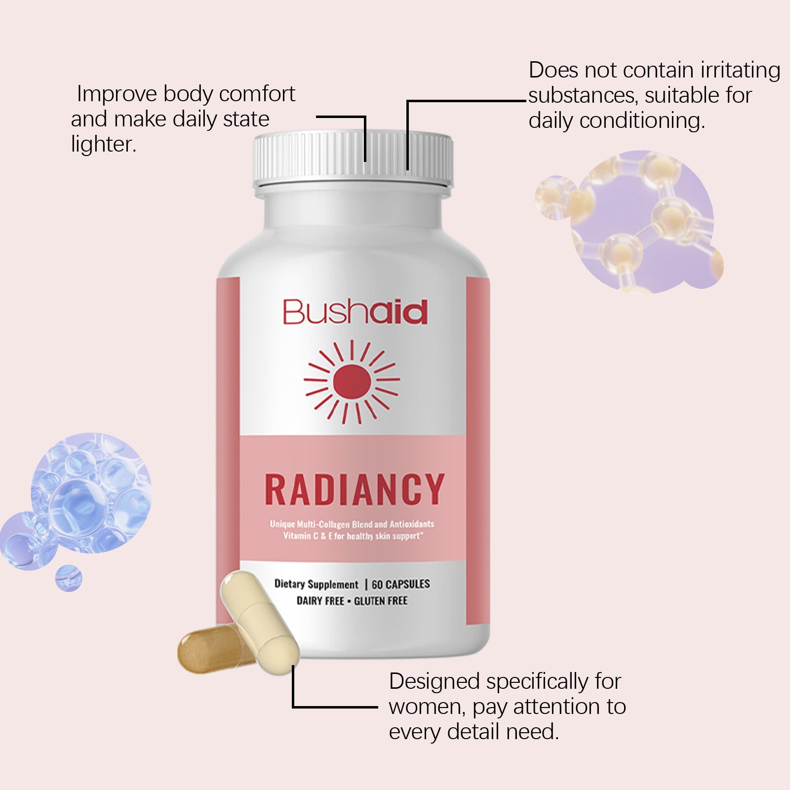 Boost Your Skin & Joint Health with Top Body Care Supplements, Antioxidant Support ,60capsules